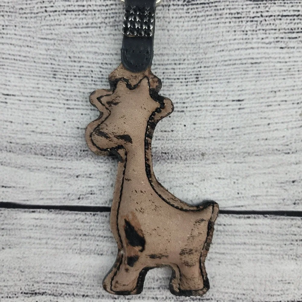 Swarovski Crystal Bag Charm, Keychain, Giraffe